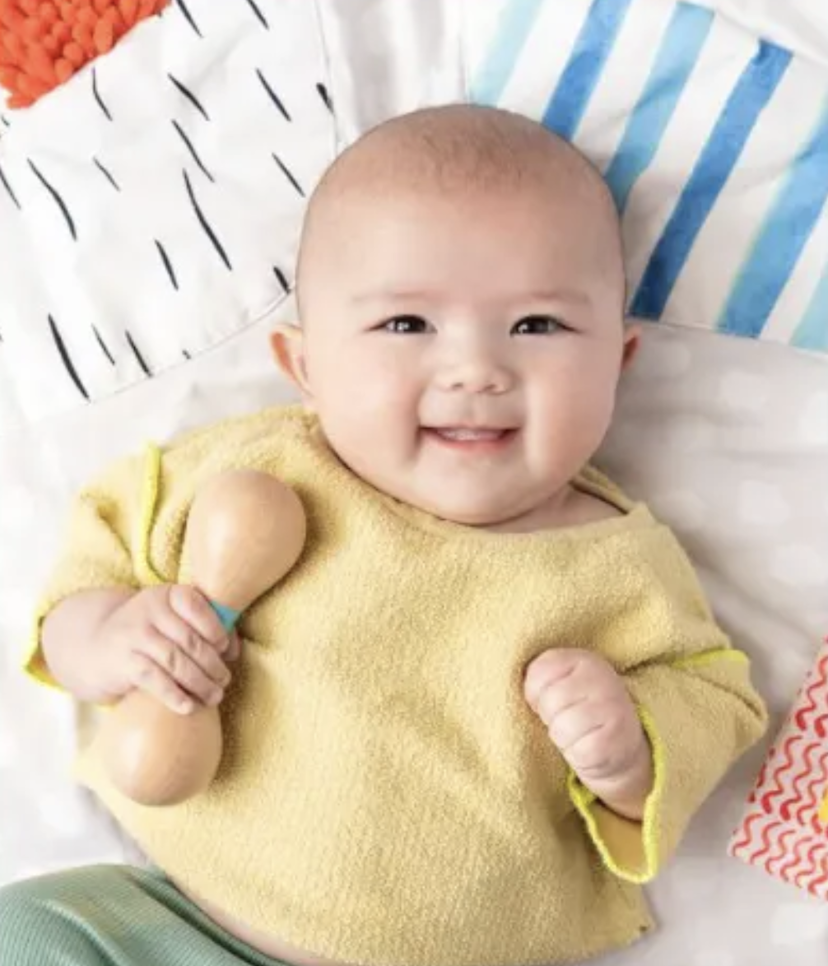 Baby with the Wooden Rattle from The Charmer Play Kit